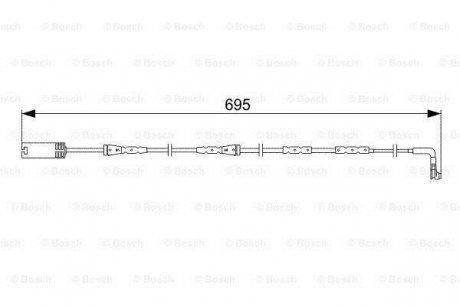 Датчик износа тормозных колодок BOSCH 1987473050 (фото 1)