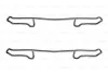 КМП тормозных колодок OPEL Calibra / Kadett / Omega / Vectra A / B / E 1,6-2,4 86 -03 1987474173