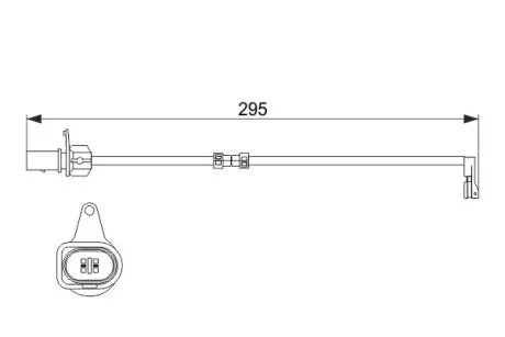 Датчик износа тормозов. колодок Audi A6 / A7 / A8 3.0TDI / 3.0TFSI 10- BOSCH 1 987 474 508