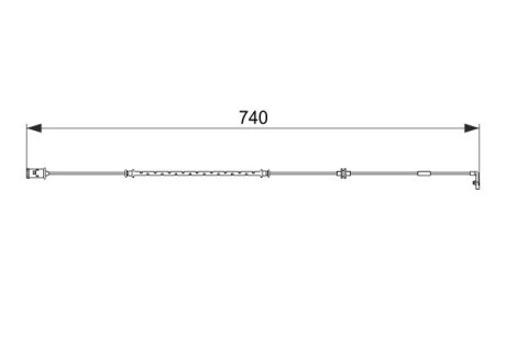Датчик износа тормозных колодок BOSCH 1 987 474 587