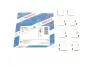 КМП гальмівних колодок LEXUS / MITSUBISHI / TOYOTA GX470 / Pagero / Hilux / Sequoia передня сторона 2,4-4,7 92 - BOSCH 1987474605 (фото 1)