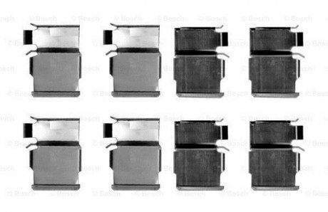 КМП тормозных колодок LEXUS / MITSUBISHI / TOYOTA GX470 / Pagero / Hilux / Sequoia передняя сторона 2,4-4,7 92 - BOSCH 1987474605 (фото 1)