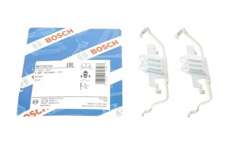 Монтажный комплект тормозов. колодок BMW передняя сторона 01 - BOSCH 1987474693