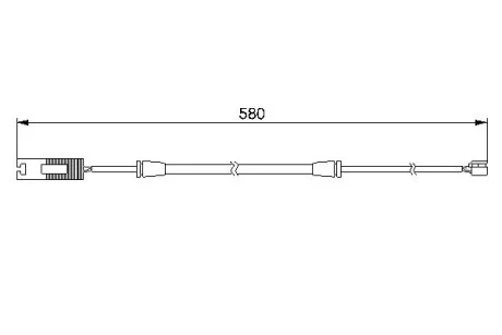 Датчик зношув.гальм колодок BMW 750i E38 передняя сторона 94 -01 BOSCH 1987474941