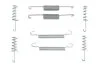 Комплект барабанных колодок MB / VW 312D / 313CDI / 412D / G270 / 300/320/350/400/500 / Vario / LT 96 - BOSCH 1987475263 (фото 1)