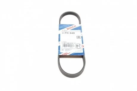 Ремень приводной поликлиновый 4PK648 BOSCH 1987946010