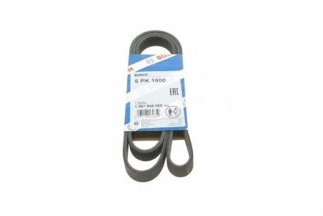 Ремень приводной поликлиновый 6PK1600 BOSCH 1987946060