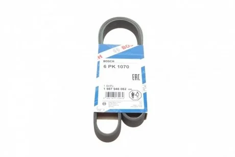 Ремень приводной поликлиновый 6PK1070 BOSCH 1987946062