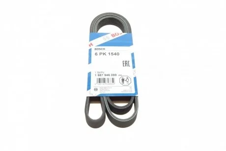 Ремень приводной поликлиновый 6PK1540 BOSCH 1987946099