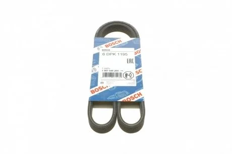 Ремень приводной поликлиновый 6DPK1195 BOSCH 1987946200