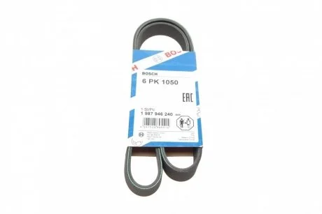 Ремень приводной поликлиновый 6PK1050 BOSCH 1987946240