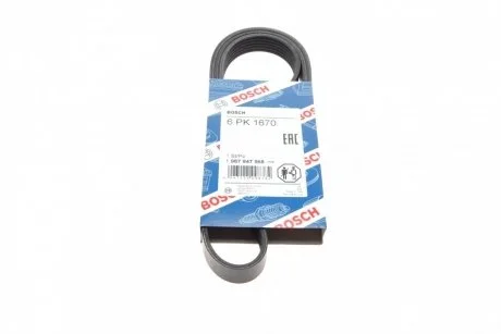 Ремень приводной поликлиновый 6PK1670 BOSCH 1987947568