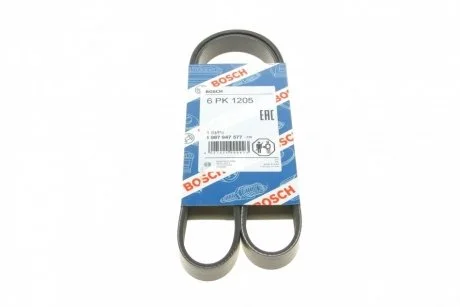Ремень приводной поликлиновый 6PK1205 BOSCH 1987947577