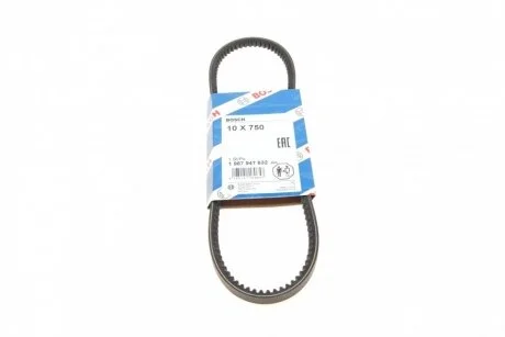Ремінь клиновий 10 * 750 BOSCH 1987947632