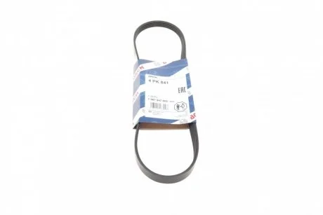 Ремень приводной поликлиновый 4PK841 BOSCH 1987947805