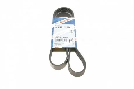 Ремень приводной поликлиновый 6PK1190 BOSCH 1987947818