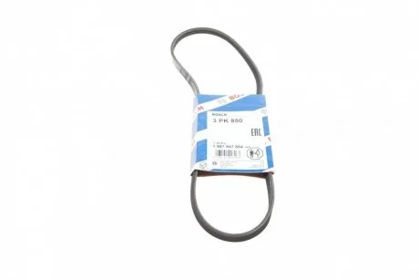 Ремень приводной поликлиновый 3PK850 BOSCH 1987947854
