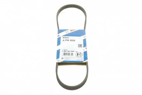 Ремень приводной поликлиновый 4PK830 BOSCH 1987947857
