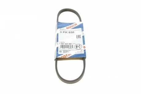 Ремень приводной поликлиновый 3PK630 BOSCH 1987947881