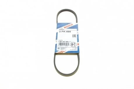 Ремень приводной поликлиновый 3PK690 BOSCH 1987947884