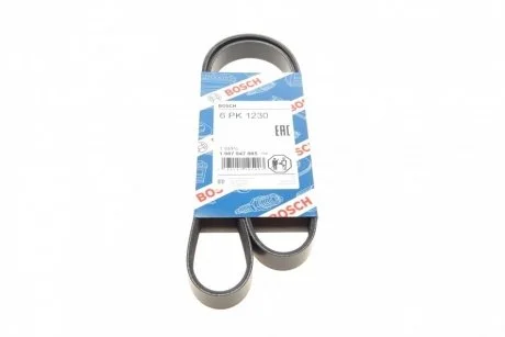 Ремень приводной поликлиновый 6PK1230 ВОЛГА BOSCH 1987947885