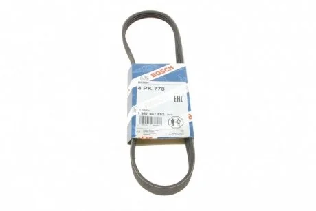 Ремень приводной поликлиновый 4PK778 BOSCH 1987947892