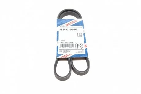 Ремень приводной поликлиновый 4pk1040 BOSCH 1 987 947 904