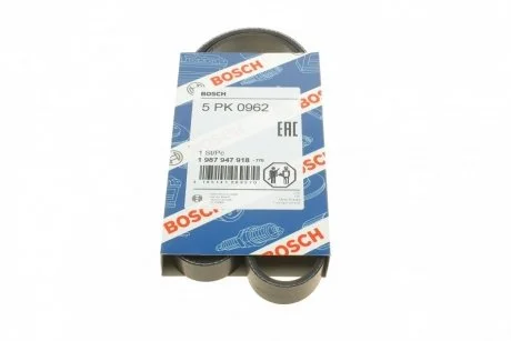 Ремень приводной поликлиновый 5PK962 BOSCH 1987947918