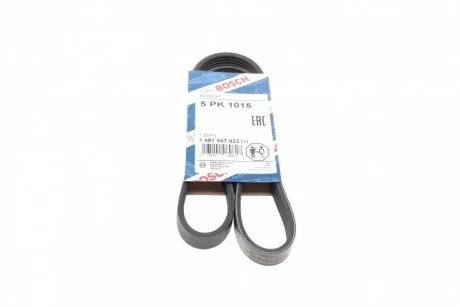 Ремень приводной агрегатов 5PK1015 BOSCH 1987947922