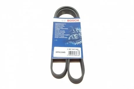 Ремень приводной поликлиновый 6PK1045 BOSCH 1987947940