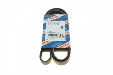 Ремень приводной поликлиновый 5PK1720 BOSCH 1987948311