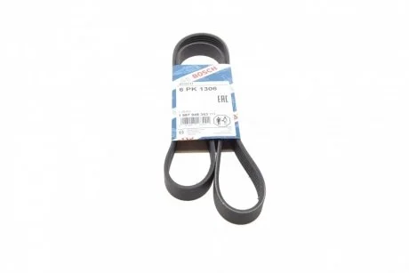 Ремень приводной поликлиновый 6PK1306 BOSCH 1987948343