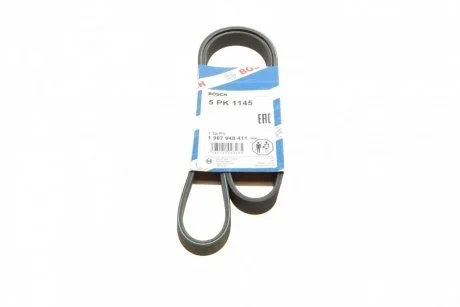 Ремень приводной поликлиновый 5PK1145 BOSCH 1987948411