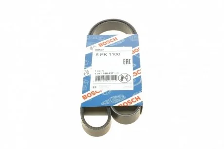 Ремень приводной поликлиновый 6PK1100 BOSCH 1987948437