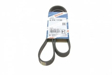 Ремень приводной поликлиновый 6PK1130 BOSCH 1987948440