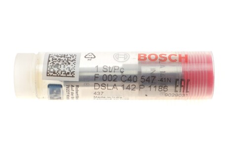 Розпилювач дизельної форсунки DSLA 142 P 1186 BOSCH F002C40547 (фото 1)