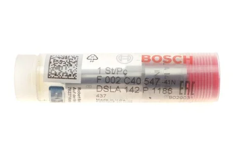 Распылитель дизельной форсунки DSLA 142 P 1186 BOSCH F002C40547