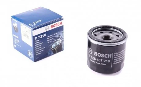 Масляный фильтр 7210 MAZDA / SUBARU / KIA / HONDA Forester / Impreza / 323/626 / Spectra / Civic - 05 BOSCH F026407210