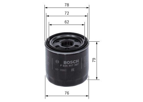 МАСТИЛЬНИЙ ФІЛЬТР BOSCH F 026 407 307