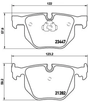 Гальмівні колодки дискові BREMBO P06 029