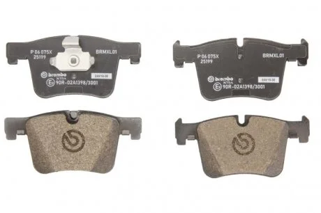 Комплект тормозных колодок с 4 шт. дисков BREMBO P06075X