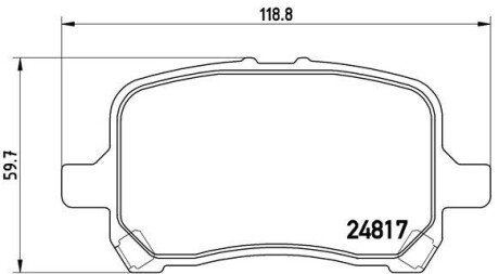 Гальмівні колодки дискові BREMBO P10 014 (фото 1)