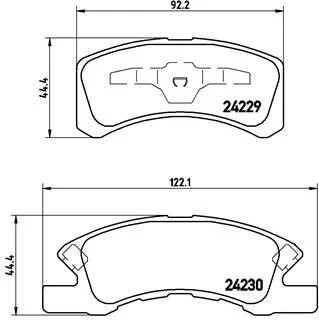 Гальмівні колодки дискові, к-кт. BREMBO P16 011 (фото 1)