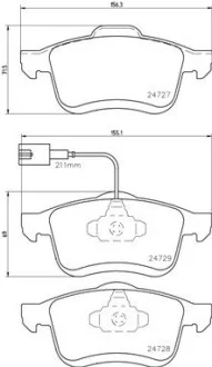 Тормозные колодки дисковые, к-кт. BREMBO P23 130