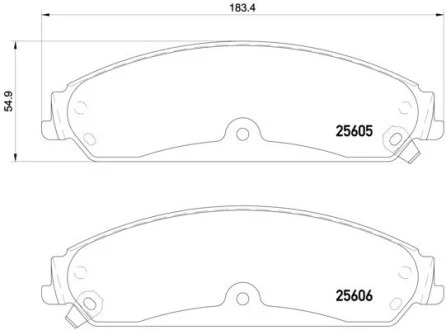 Гальмівні колодки дискові BREMBO P23 149