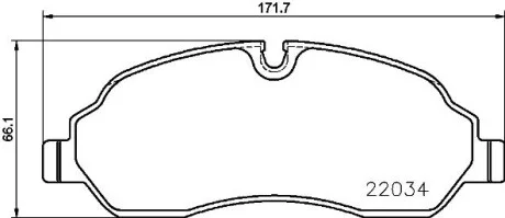 Гальмівні колодки дискові BREMBO P24 171