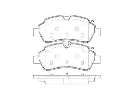 Тормозные колодки дисковые BREMBO P24 209 (фото 1)