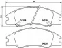 Тормозные колодки дисковые, к-кт. BREMBO P30 042 (фото 1)