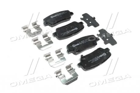 Тормозные колодки дисковые, к-кт. BREMBO P30 063