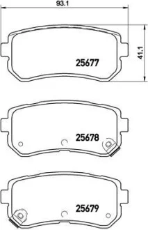 Гальмівні колодки дискові, к-кт. BREMBO P30 068